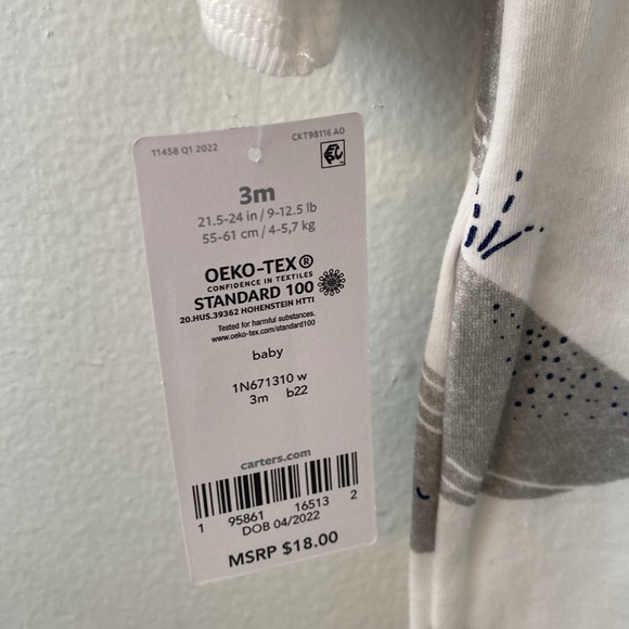 Carter’s Footed Onsie 3m - Picture 5 of 5